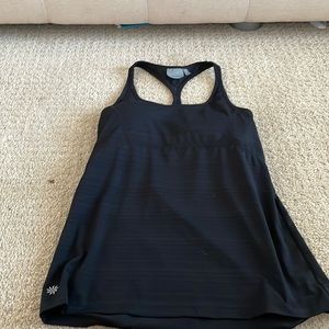 Black Athleta Padded Tank Top